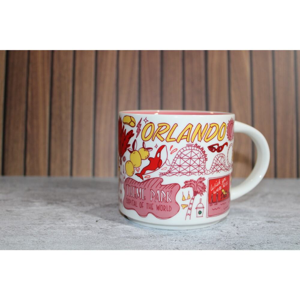 Starbucks ORLANDO Florida Been There Series 14oz Coffee Mug Cup NWT